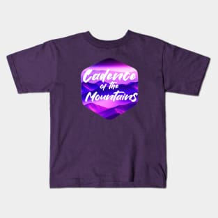 Cadence of the Mountains, Purple Gradient Mountains Kids T-Shirt